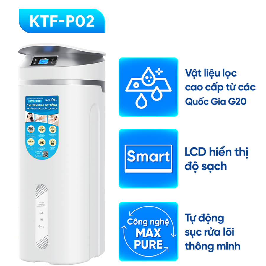 Lọc tổng trung tâm cao cấp Karofi KTF-P02